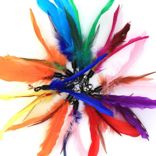 Bird Feather Cat Toy - Replacement - 2pk