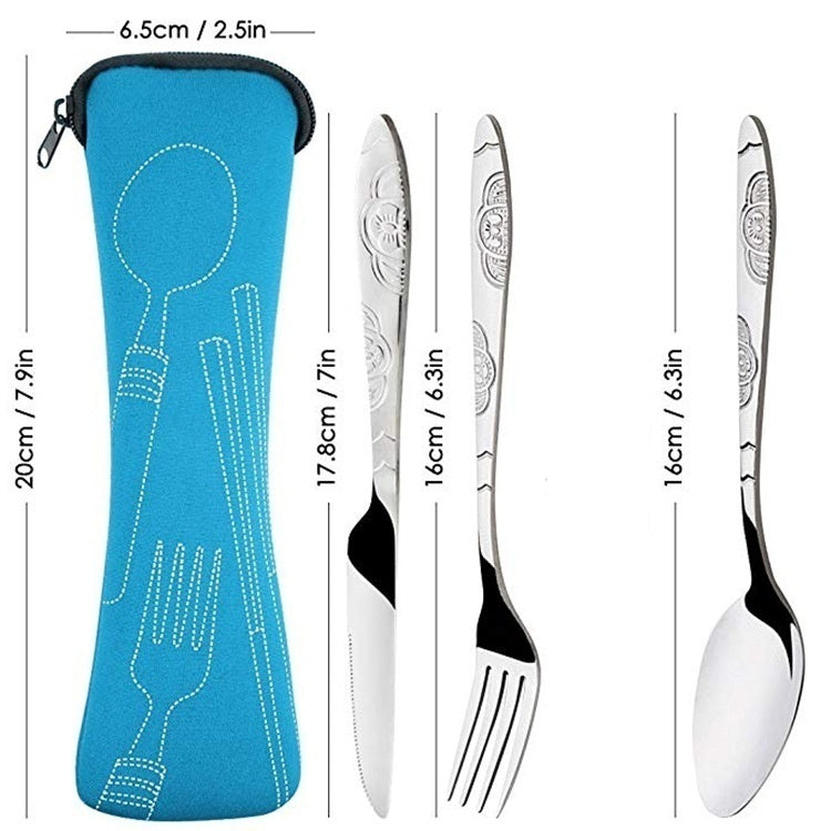 Camping Cutlery Set with Bag