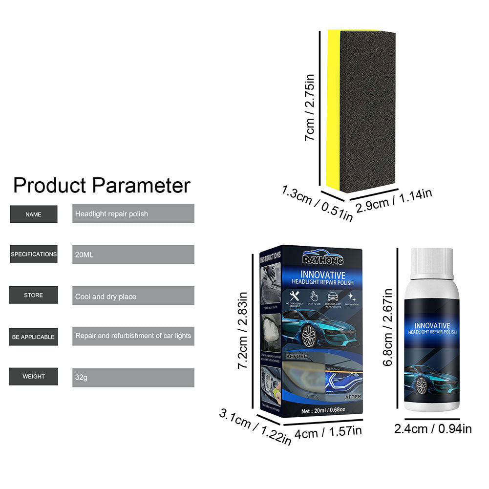 Car Headlight Polishing Kit