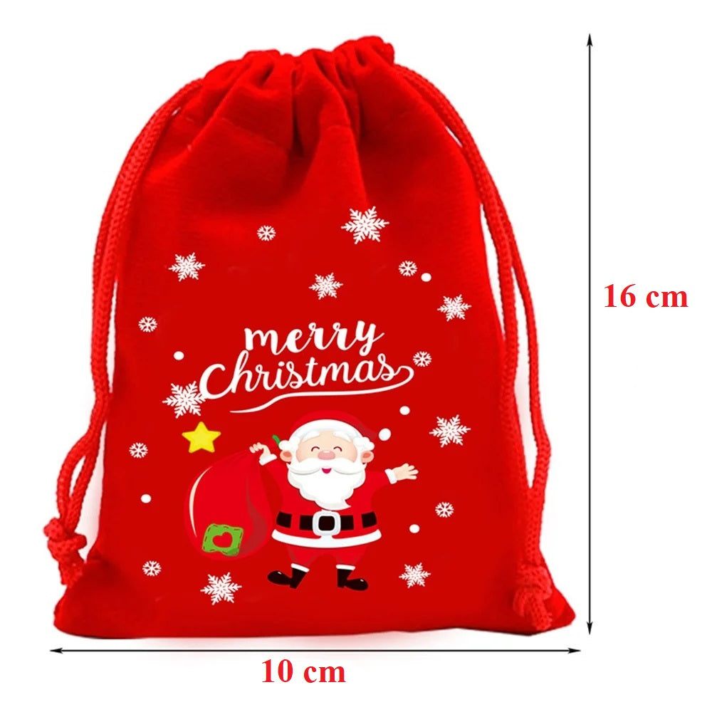 Christmas Santa Sacks Mini - 5pk