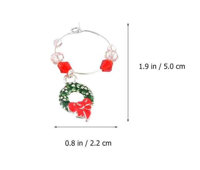 Christmas Wine Glass Charms