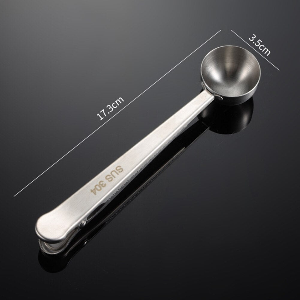 Stainless Steel Coffee Spoon with Clip