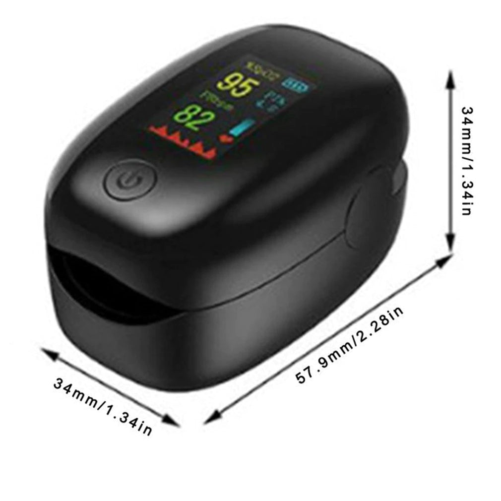 Finger Pulse Oximeter Monitor with Bag