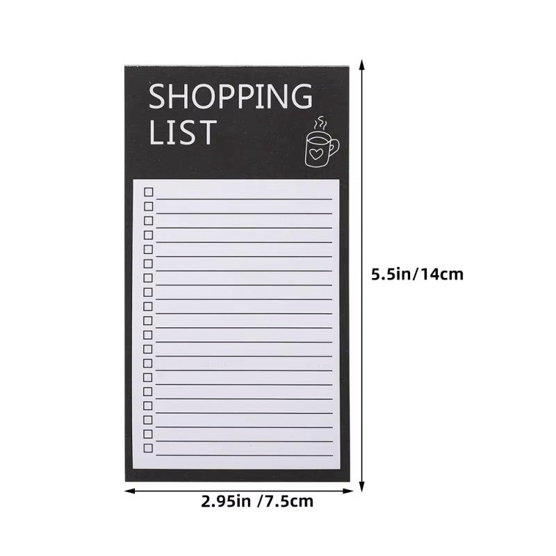 Fridge Magnet Shopping List Notepad