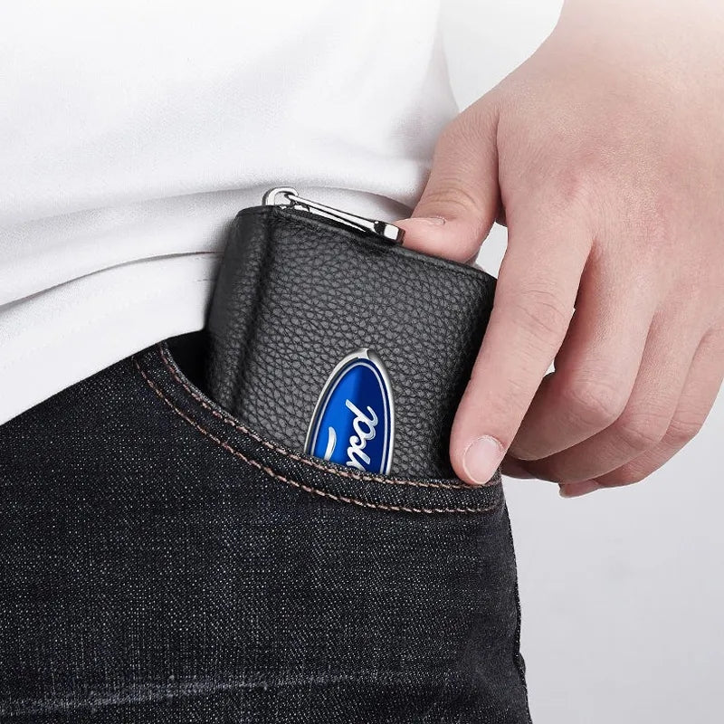 Leather Zipper Wallet