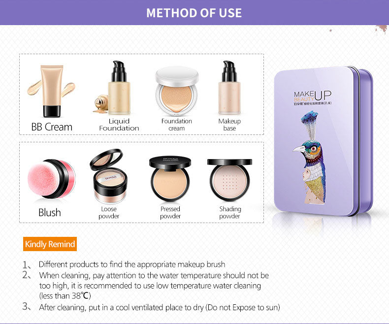 Makeup Brush Set 7pce