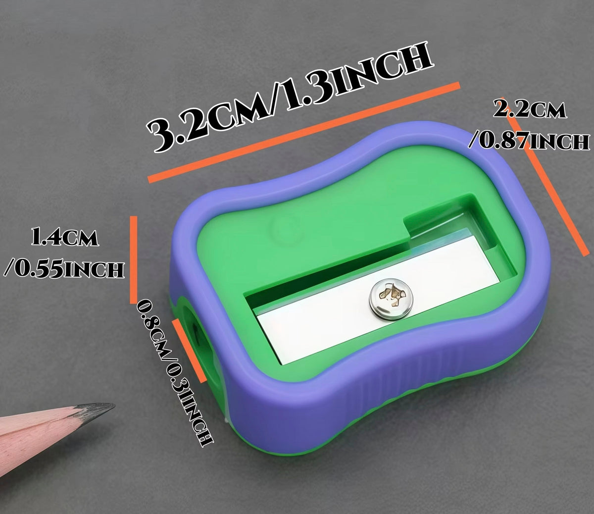 Pencil Case Filled with 12 Pencils & Sharpener