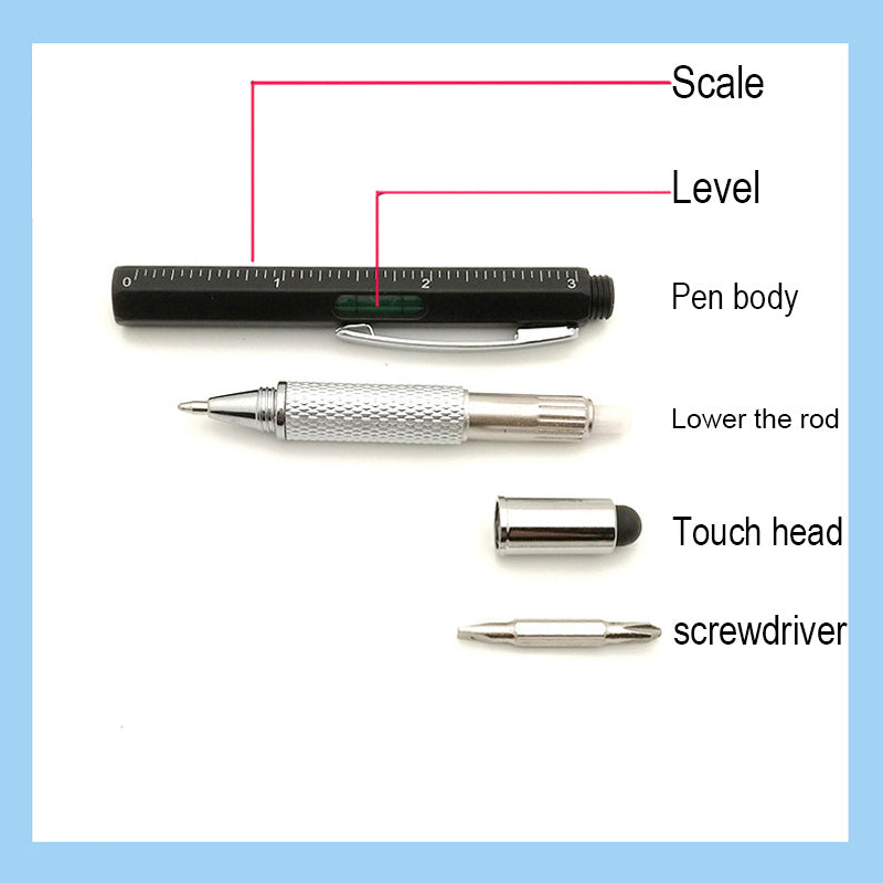 Multi Functional 7 in 1 Pen with Refills