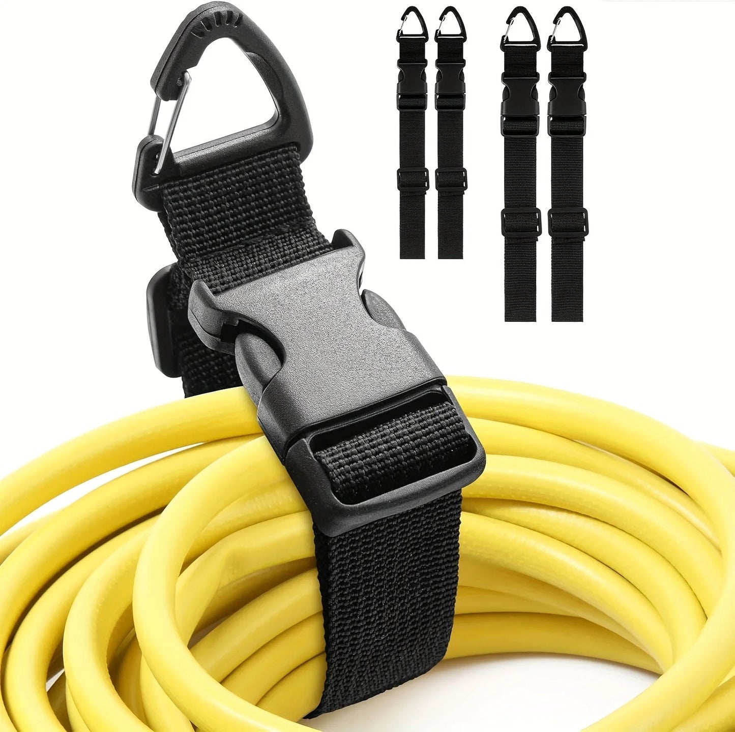 Adjustable Extension Cord Organiser with 3-Axis Buckle - 2pk