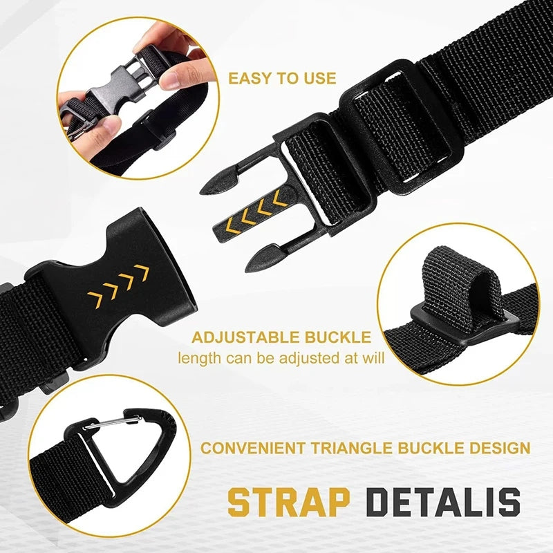 Adjustable Extension Cord Organiser with 3-Axis Buckle - 2pk