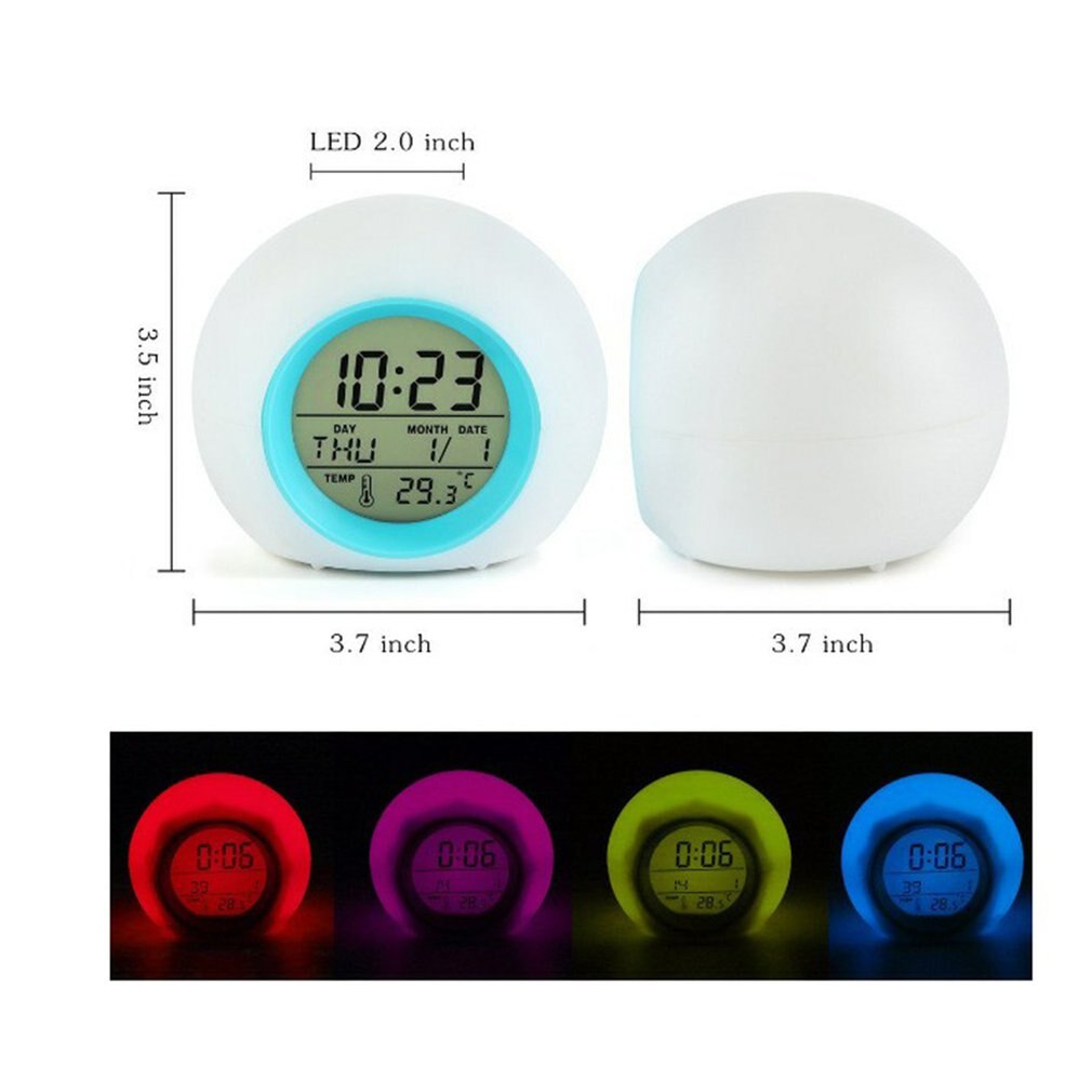 Alarm Clock Digital Colour Changing
