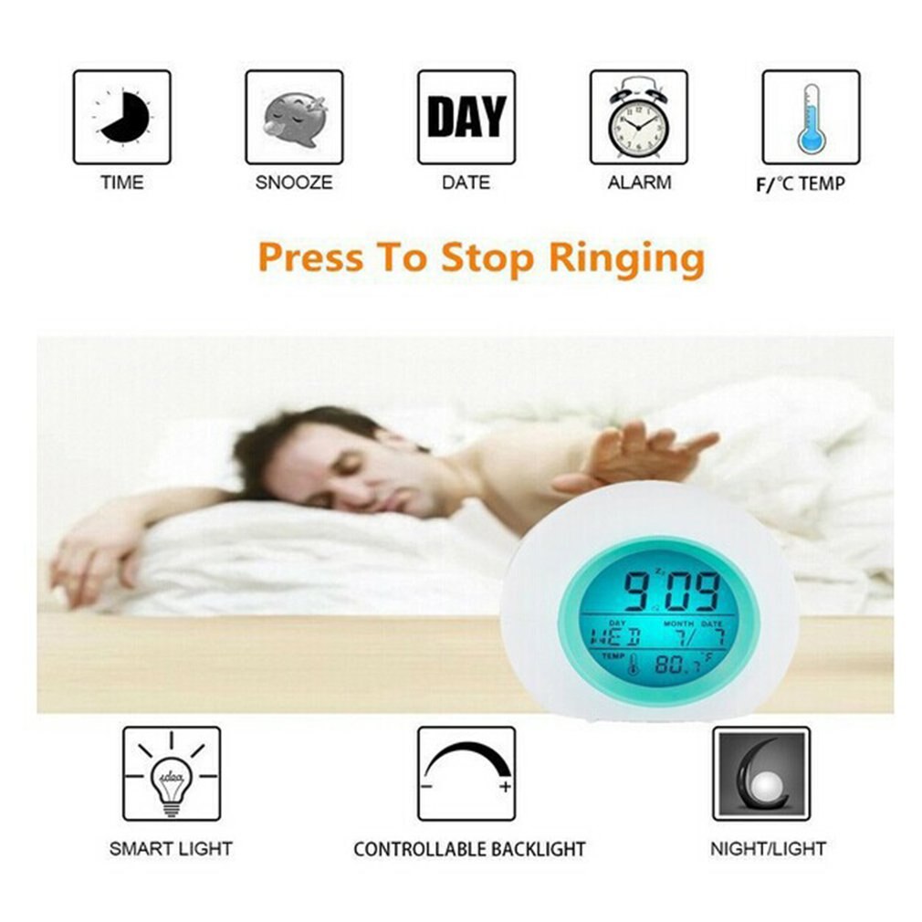 Alarm Clock Digital Colour Changing