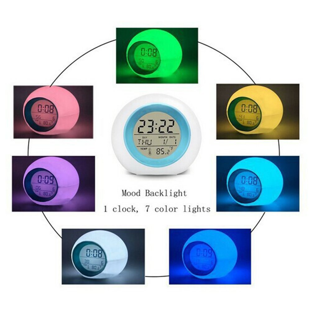 Alarm Clock Digital Colour Changing