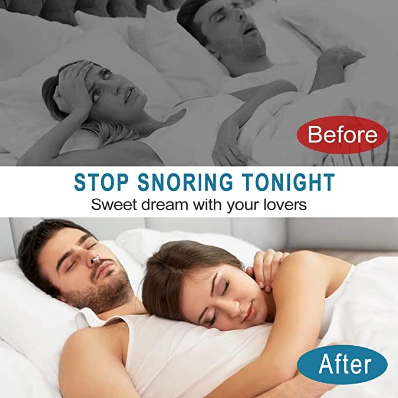 Anti Snoring Magnetic Silicone Nose Clip - 2pk