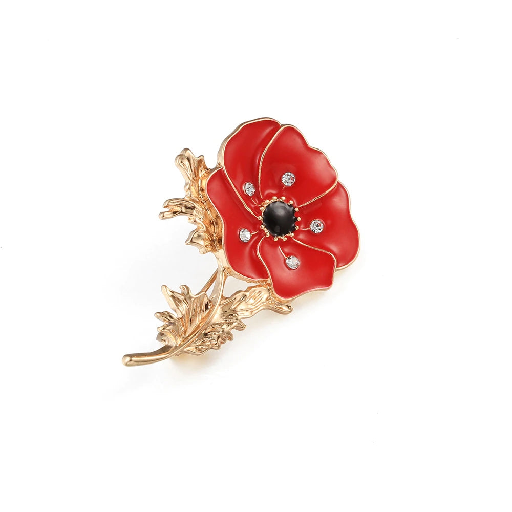 ANZAC Poppy Brooch