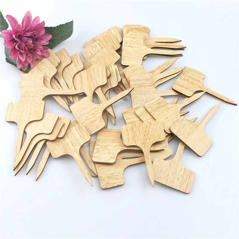 Bamboo T-Type Plant Labels - 25pk