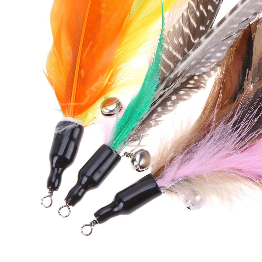 Bird Feather Cat Toy - Replacement - 2pk