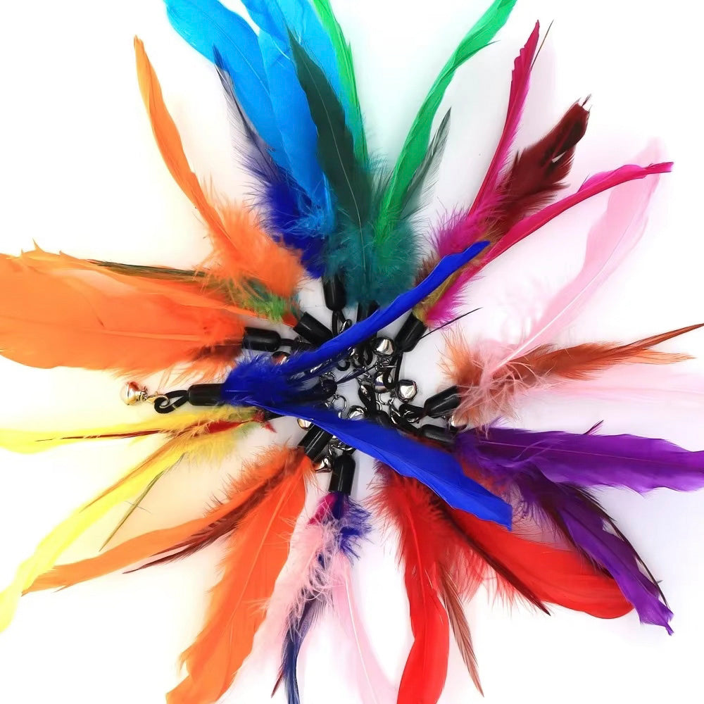 Bird Feather Cat Toy - Replacement - 2pk