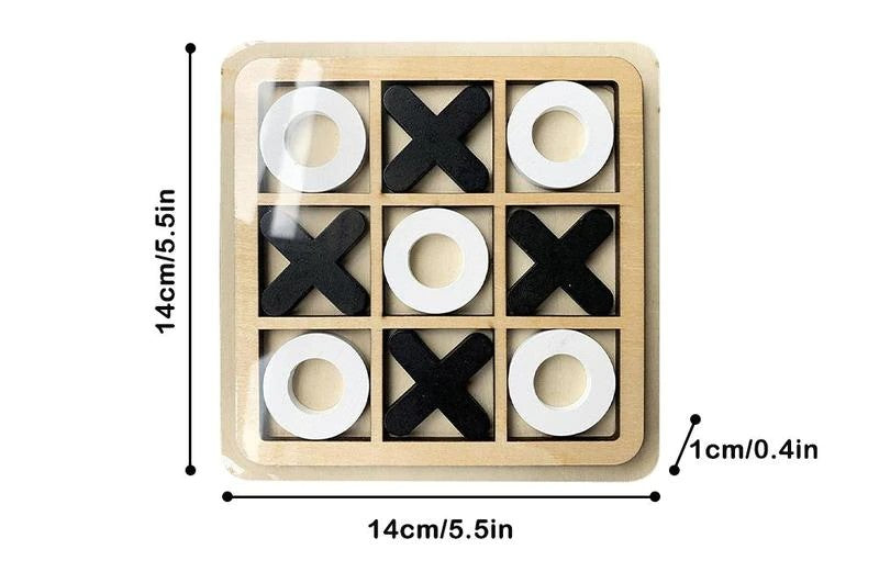 Tic Tac Toe Wooden Board Game