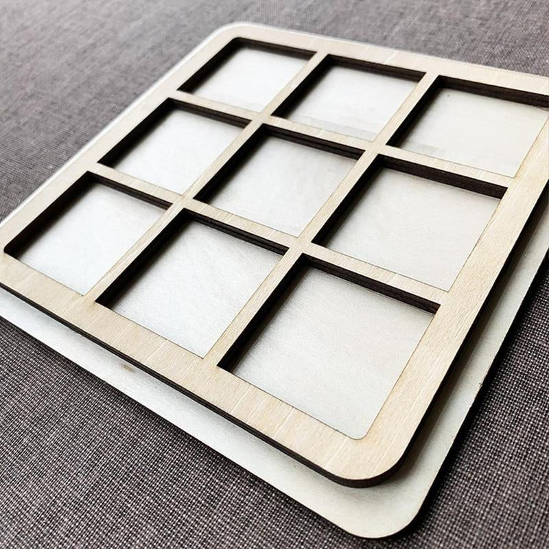 Tic Tac Toe Wooden Board Game
