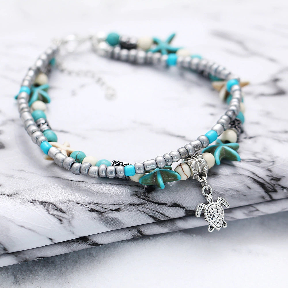 Boho 2 Layer Anklet