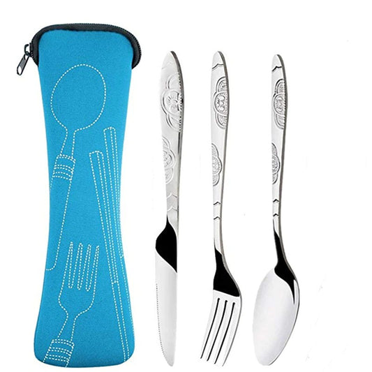 Camping Cutlery Set with Bag
