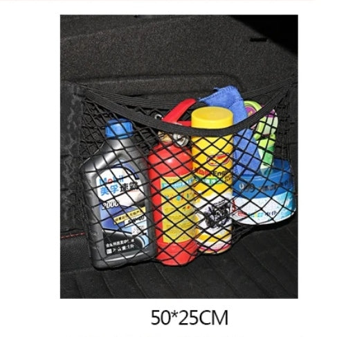 Car Boot Organiser Mesh Storage Pockets