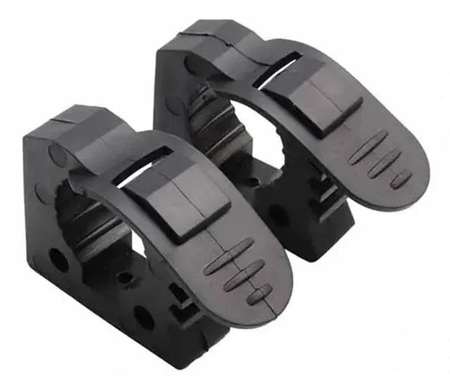 Car Rubber Mounting Clamps 30-40mm Quick Release - 2pk