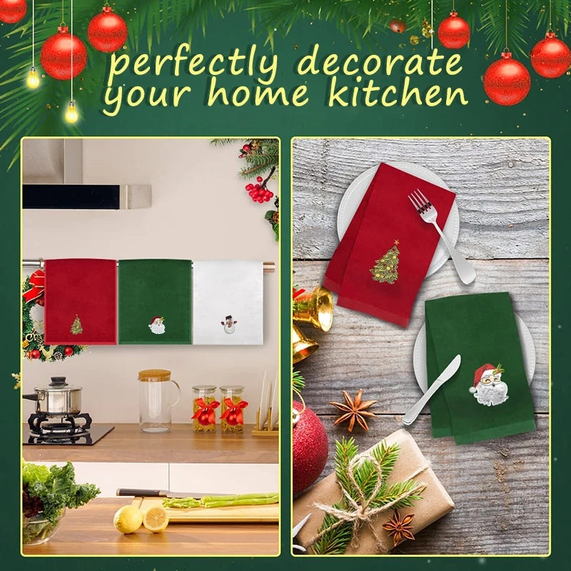 Christmas Hand Towels - 3pk