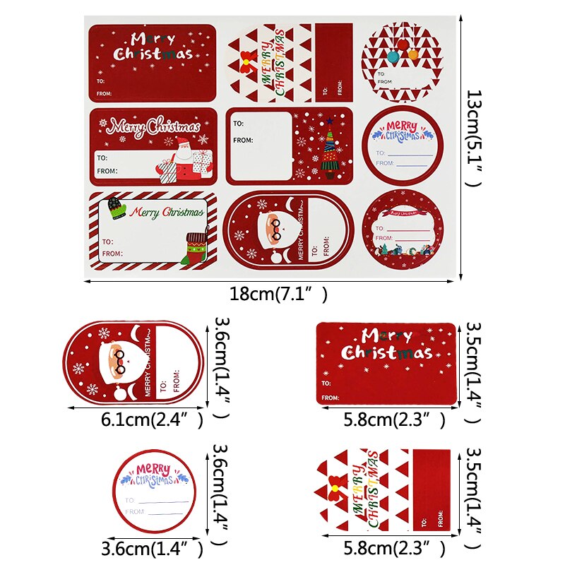 Christmas Parcel Stickers