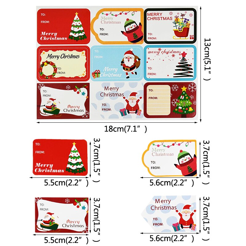 Christmas Parcel Stickers