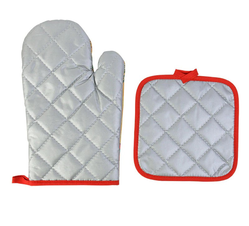 Christmas Oven Mitt with Pot Mitt