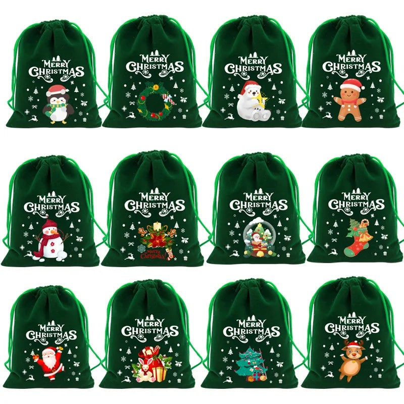 Christmas Santa Sacks Mini - 5pk
