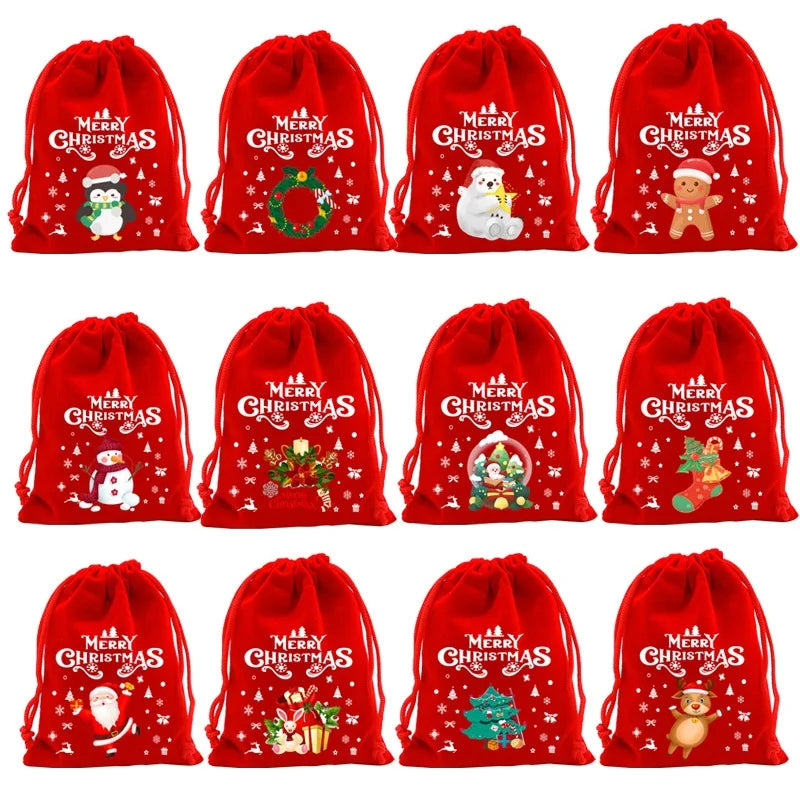 Christmas Santa Sacks Mini - 5pk