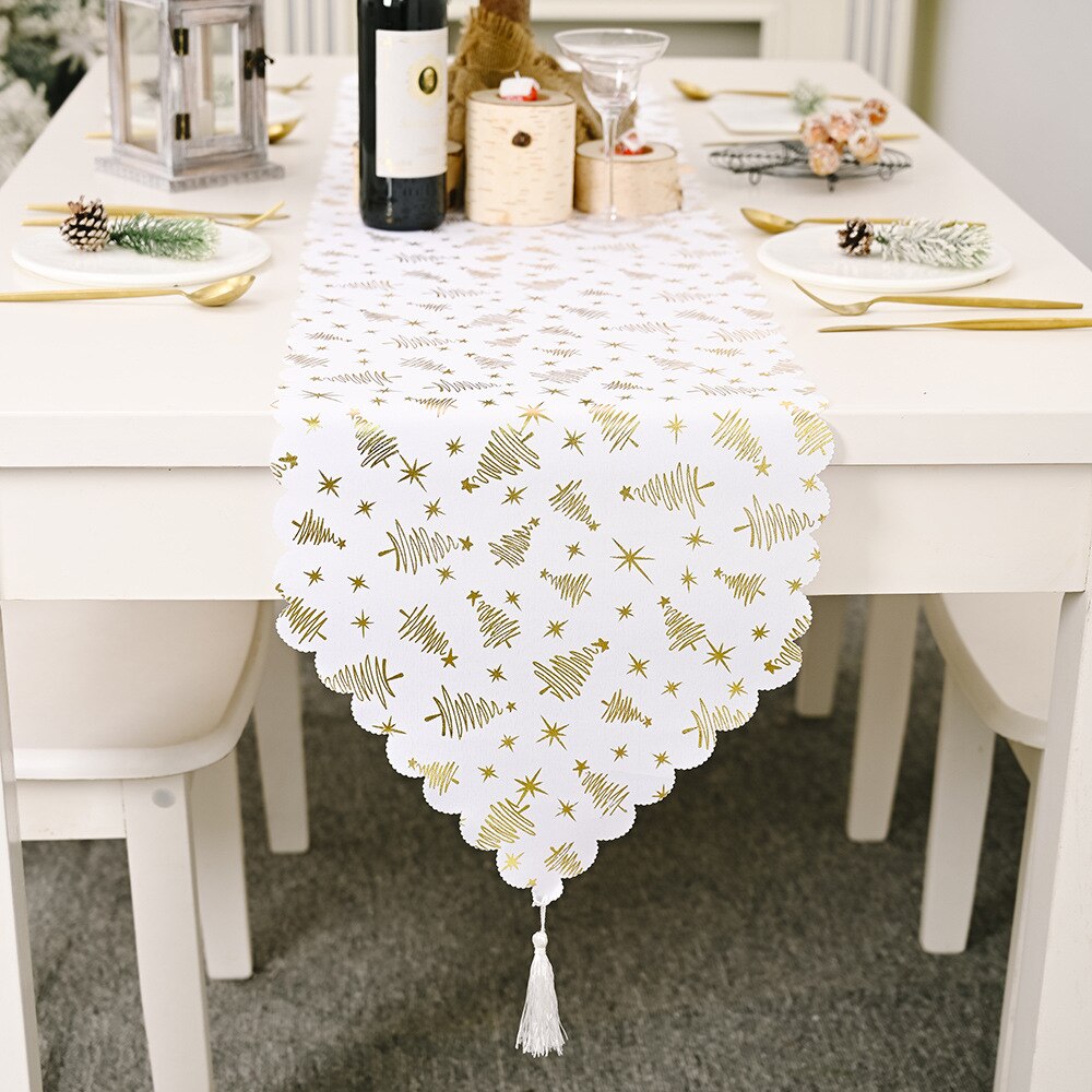 Christmas Table Runner - Gold Tree