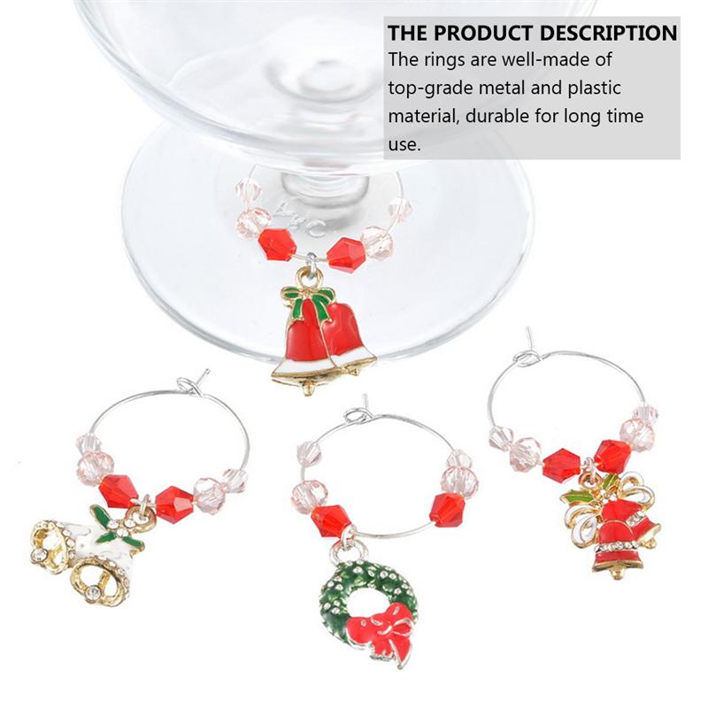 Christmas Wine Glass Charms