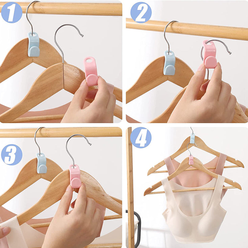 Clothes Hanger Connector Hooks - 25pk