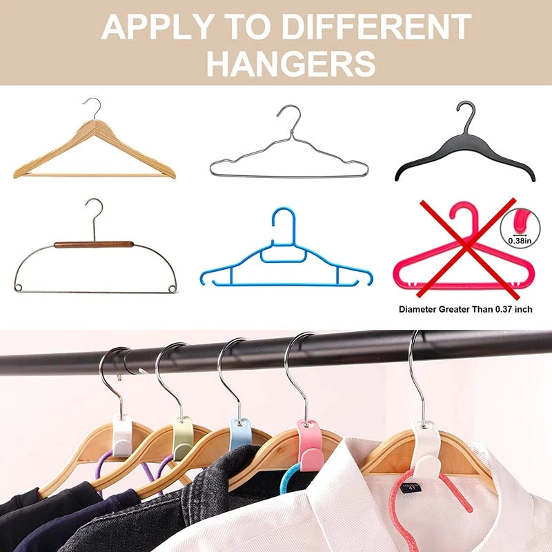 Clothes Hanger Connector Hooks - 25pk