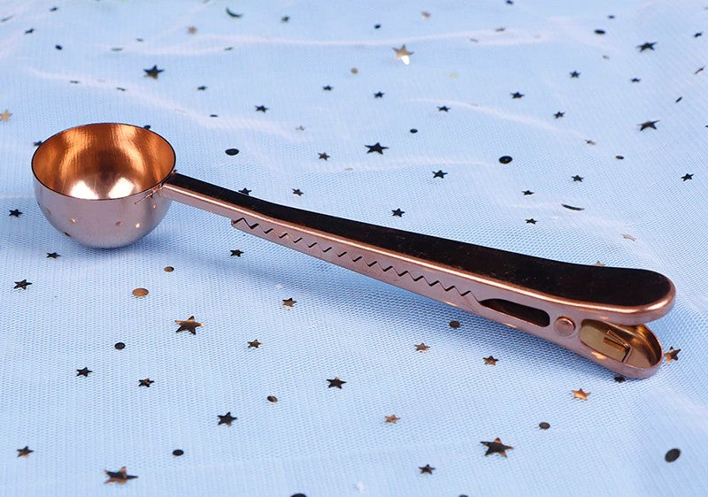 Stainless Steel Coffee Spoon with Clip