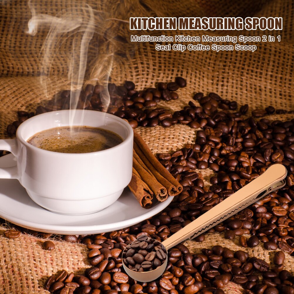 Stainless Steel Coffee Spoon with Clip