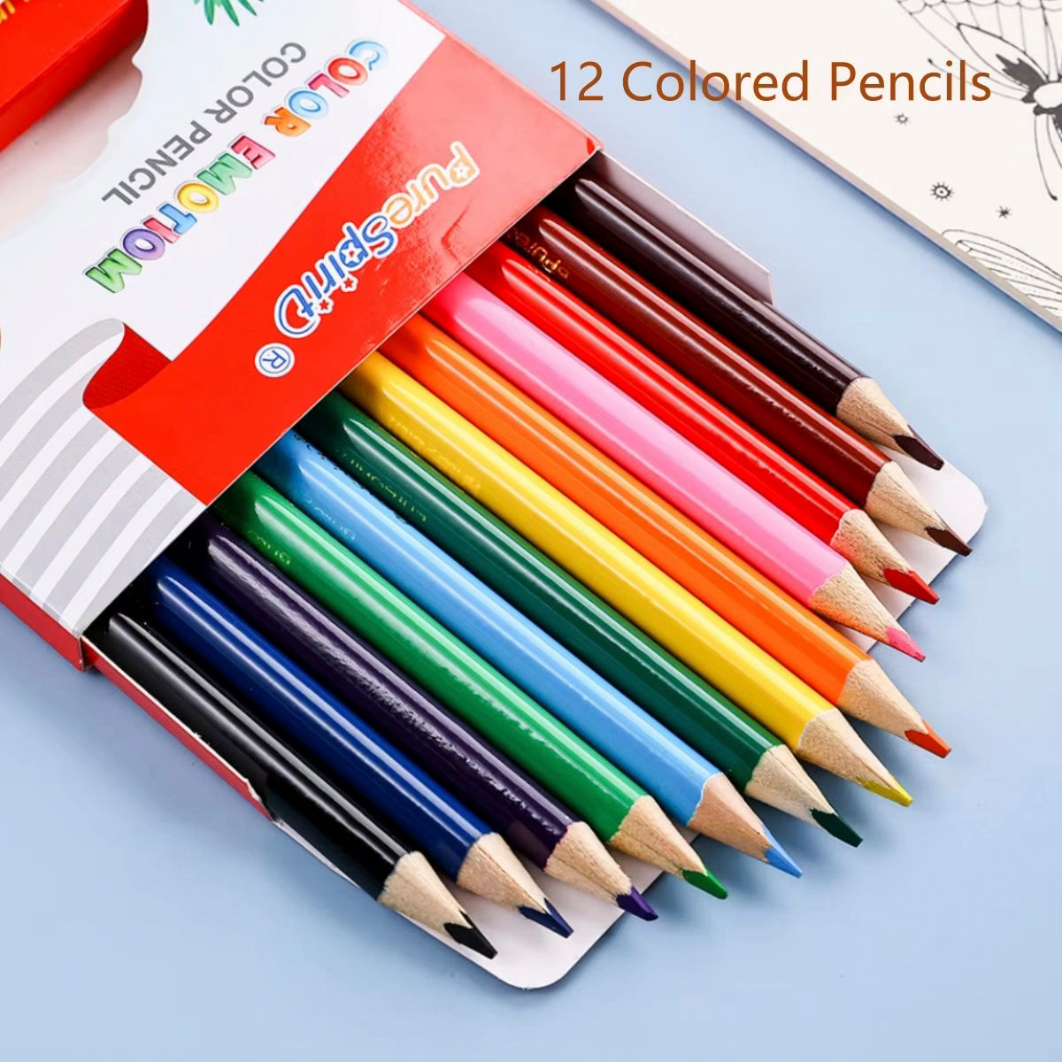 Coloured Mini Pencils - 12pk