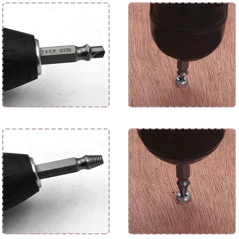 Damaged Screw Extractor Set - 6pce