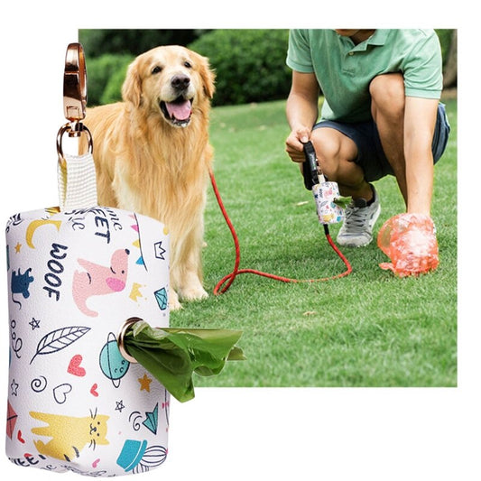 Dog Poop Bag Dispenser & Roll of Bags