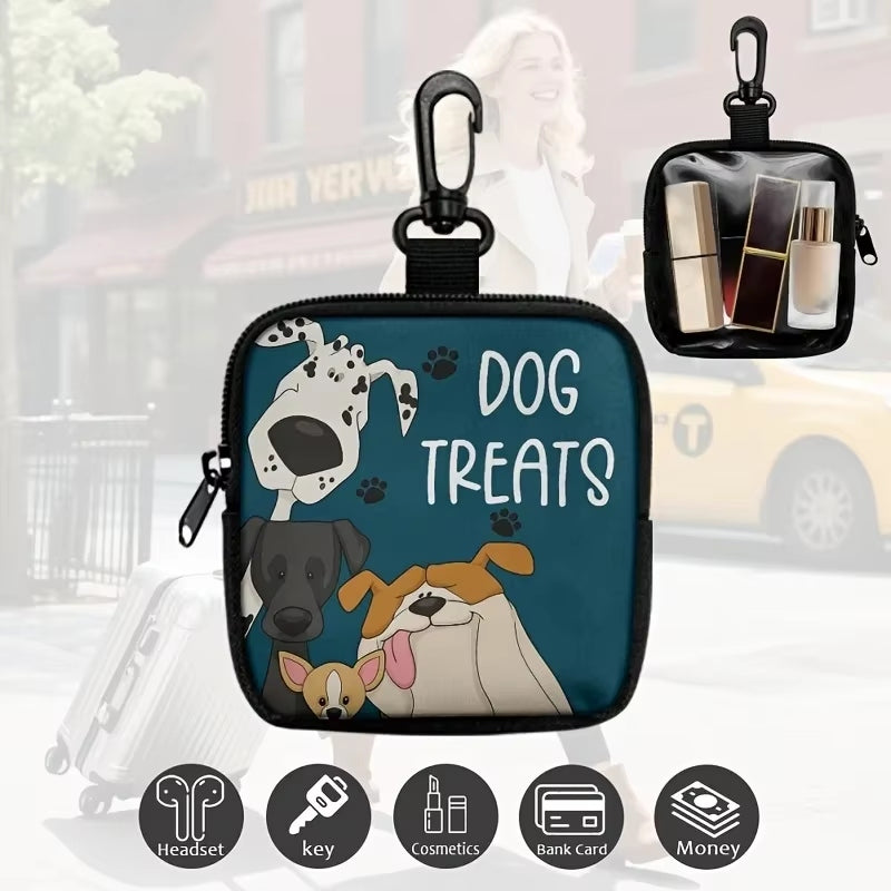 Dog Treats Bag with durable clip attachment