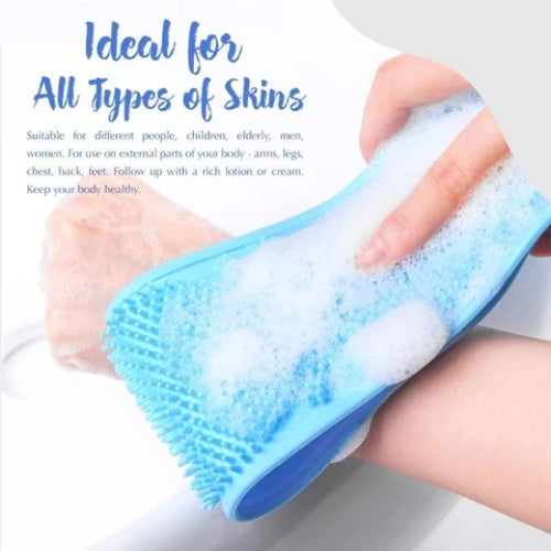Double Sided Silicone Back Scrubber