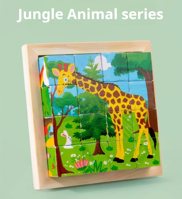Educational Wooden Block Puzzle