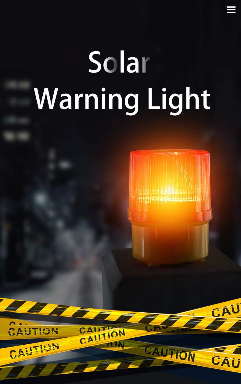 Emergency Warning Solar Light