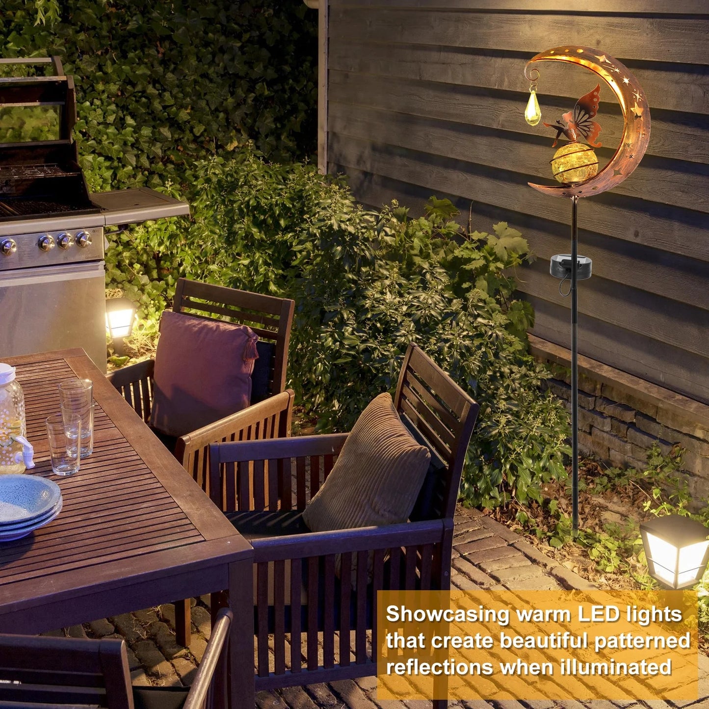 Fairy Moon Solar Light Garden Ornament