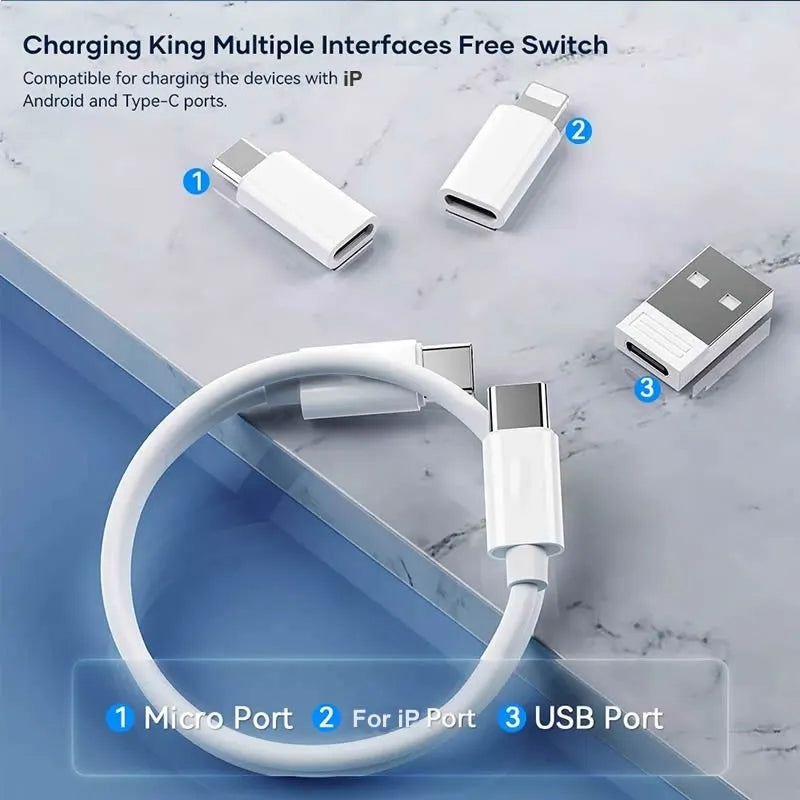 Fast Charging 60W Cable Set with Storage Box