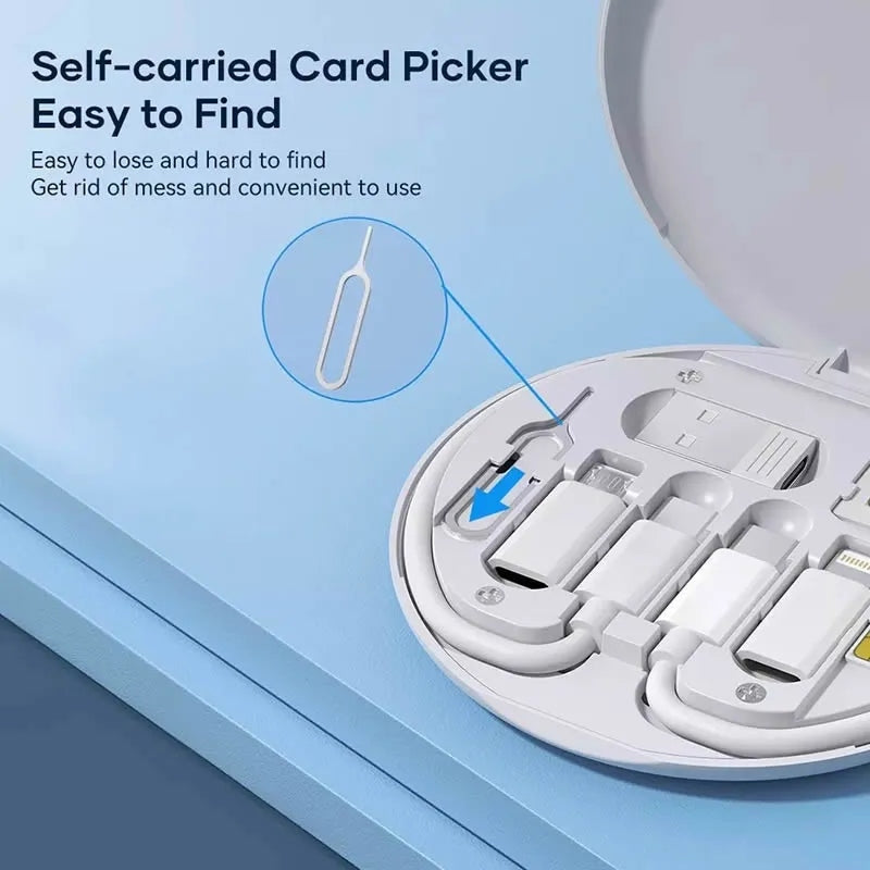 Fast Charging 60W Cable Set with Storage Box